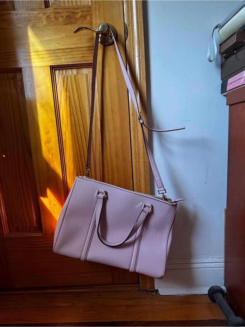 kate spade Blush Pink Structured Tote with Removable Strap - Picture 2 of 4